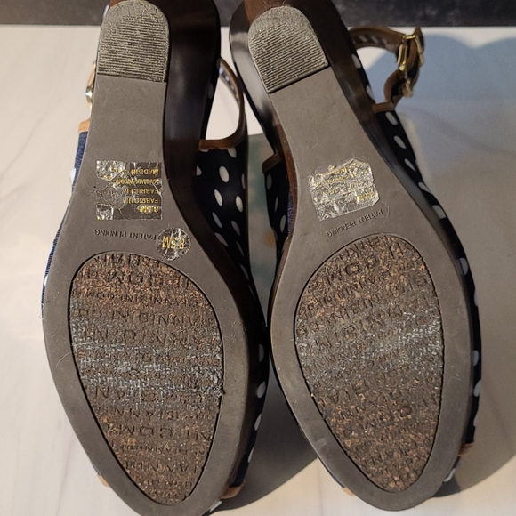 Polka dot slingback wedges - Picture 4 of 7